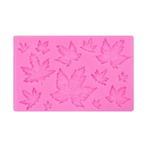Halloween Silicone Mold Set Fall Maple Mini Pumpkin Shapes Versatile Molds for Cake Fondant, Candies, Cupcake Toppers,Thanksgiving Baking Molds Multi Purpose Silicone Molds(Pink)