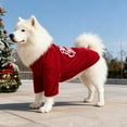 thumbnail image 4 of Zawou Green Fleece Christmas Dog Outfit, Soft Sweater Pajamas with Hood for Small Dogs, Comfortable Cold Weather Coat, Holiday Pet Wear, 4 of 6