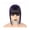 Purple, variant on Human Hair with Bangs for Women Fringe Clip in Bangs Hair Pieces with Thining Hair Thick Hairpieces Adding Extra Hair Extensions