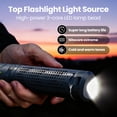 thumbnail image 3 of Telescopic Camping Lantern with 40" Stand, 8000mAh Rechargeable Work Light, 1000LM Flashlight, IP44 Waterproof Tripod Base, Dimmable LED for Hurricane, Emergency, Repair, 3 of 8