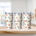 thumbnail image 2 of 20OZ Dog Print Insulated Tumbler with Handle Double Wall Vacuum Cup Ideal Dog Lover Gifts Unique Birthday Christmas Presents for Dog Enthusiasts Women Men Fits Car Cup Holders and Easy to Clean, 2 of 6