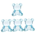 thumbnail image 4 of Set of 4 Garden Bear Figurine Transparent Decoration Aquarium Figurines Toys, 4 of 8