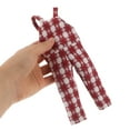 thumbnail image 7 of HONMEET Christmas Doll Outfit - Red Plaid Overalls with Suspenders - Holiday Winter Costume Clothes Accessories, 7 of 7