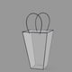 thumbnail image 1 of Xiao Hua 10 bolsas transparentes con asas para ramos de flores, cajas de regalo florales transparentes, bolsas de mano para el Día de la Madre, bodas y cumpleaños (negras)., 1 of 4