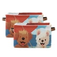 thumbnail image 2 of Dogs Sea Beach Sun Umbrella Storage Bins Baskets With Handles Storage Box Clothes Organizer Organization Toys, 2 of 7