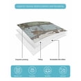 thumbnail image 5 of Quilts Twin Size Bedding Set, Sage Green Blue Lightweight Quilted Comforter, Vintage Shabby Farmhouse Wooden Soft Reversible Bedspread Coverlet with Pillow Covers for All Season, 68" x 86", 5 of 7