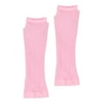thumbnail image 4 of UJNDER Textured Coarse Net Elastic Long Gloves for Punk Style Half Finger Nightclub Carnival Party and Evening Events Pink One Size, 4 of 4