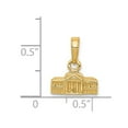 thumbnail image 3 of 14k Yellow Gold 3-D White House Pendant, 3 of 4