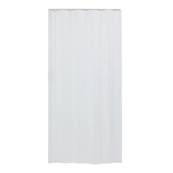 Puerta Plegable de PVC Blanco Encino 100x215 cm Tipo Acordeón