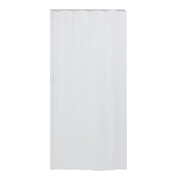 Puerta Plegable de PVC Blanco Encino 100x215 cm Tipo Acordeón