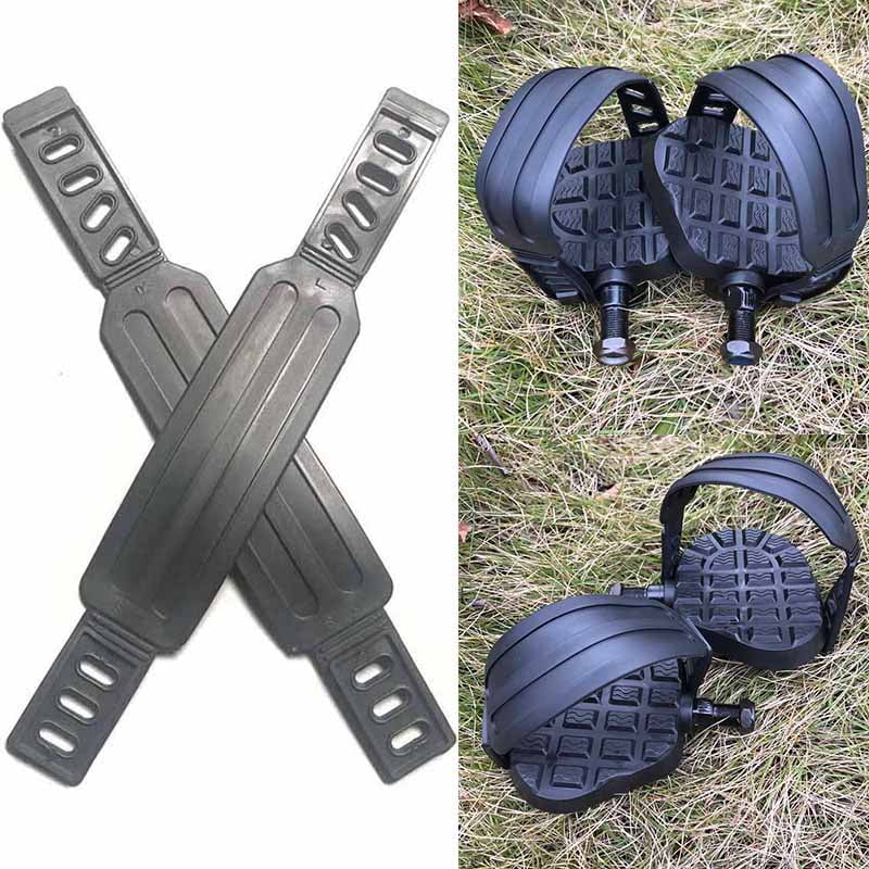 1 Pair Pedal Straps Belts Fix Bands Tape Generic For Fitness Exercise Bike-BILU