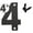 E, variant on VQPeo Metal Door Numbers, Home Address Numbers, Metal Outdoor Mailbox Number, Address Letters, Modern Metal Numbers Letters for Homes, Apartments, Hotels, Garages, Farms (3.5 Inches)