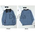 thumbnail image 4 of Chandails en Molleton à Manches Longues pour Femmes Col Quart 1/4 Zip Pull Décontracté Uni avec Poches (S-2TG), 4 of 6