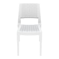 thumbnail image 4 of Compamia Verona Chaise de Salle à Manger de Patio en Résine Aspect Osier, Blanche, 4 of 11