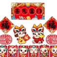thumbnail image 6 of GUOOL Chinese New Year Couplets Fu Character Duilian, Porch Sign, Door Sign, Spring Festival Couplets for Holidays Home Door , A, 6 of 9