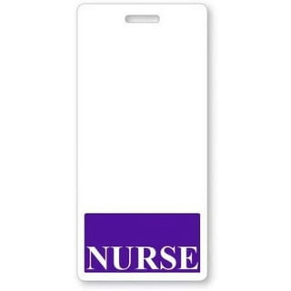 Plifal Nurse Badge Buddy Card Nursing Accessories Purple Vertical Badge  Identification Tags