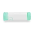 thumbnail image 5 of Clear Water Bottle 14oz / 410ml Wide Mouth Glass Bottles with Strap, Lids for Juicing, Smoothies, Infused Water, Beverage Storage, Blue, 5 of 7