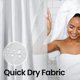 thumbnail image 4 of Forro para Cortina de Ducha de Baño Liba PEVA Resistente al Moho Color Blanco 72' de Ancho X 84' de Alto, 4 of 7