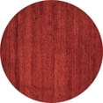 thumbnail image 1 of Ahgly Company Indoor Round Abstract Orange Contemporary Area Rugs, 6' Round, 1 of 1