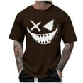 thumbnail image 5 of Men's Graphic Tees Printed Casual Summer Tee Tops Short Sleeve T-Shirts Fashion Tees, 5 of 7