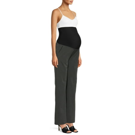 Oh! Mamma Maternity Women's Overbelly Flare Leg Career Pants (Women's & Women's Plus)