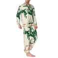 thumbnail image 6 of Salouo West Cowboys Print Button-Front Long Sleeve Pajama Set for Men, Soft 2Pjs Men's Long Sleeve Sleepwear -Small, 6 of 7