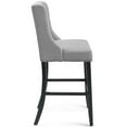 thumbnail image 2 of Modway Baron Upholstered Fabric Bar Stool in Light Gray, 2 of 7