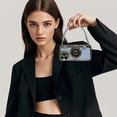 thumbnail image 2 of GUANGHONG Electroplated Camera Phone with Hand Strap Vintage Style Camera Design Phone for IPhone 14 13 12 11 Pro Max, 2 of 3