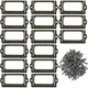 thumbnail image 1 of 30 Pcs Metal Label Holders For Furniture Drawer Cabinet Card Name Plate Frames With Screws For Desk Bookcase Shelf, Bronze, 1 of 5