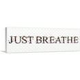 thumbnail image 1 of ARTCANVAS JUST BREATHE Girls Room Decor Canvas Art Print - Size: 48" x 16" (1.50" Deep), 1 of 9