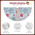 thumbnail image 4 of Daiia Sea Turtle Drawing Merry Christmas Tree Skirt , Xmas Large Lace-up Tree Skirt, Santa Snowflakes Rustic Home Decorations New Year Party Farmhouse Decor-30", 4 of 7