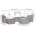 thumbnail image 2 of vidaXL Garden Sofa Set Brown,Cream White, 2 of 4