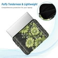 thumbnail image 2 of FORMRS 13-13.3 inch Laptop Sleeve Case Soft Carrying Quilted Computer Bag Cover, Green Flowers, 2 of 7