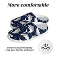 thumbnail image 6 of Wukai Angry Shark Print Women's Indoor Bedroom Slipper Slip On Shoes, Unisex House Shoes with Anti-Skid Sole for Men, Gift for Women Men-11, 6 of 7