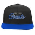 thumbnail image 2 of Youth Mitchell & Ness Black/Royal New York Giants Team Script Snapback Hat, 2 of 3