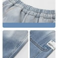 thumbnail image 4 of Utlike Boys Denim Shorts Casual Straight Leg Jeans Loose Denim Short Shorts With Pockets Wide Leg Boys Shorts Size 4 Years-5 Years, 4 of 9