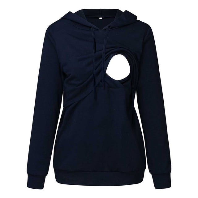 Heliisoer Hauts pour Femmes Enceintes Allaitement Maternité Long Blouse Décontractée