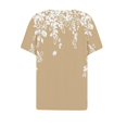 thumbnail image 4 of SDNall Femmes Mode Imprimé Manches Courtes Chemisier Col Rond Casual Tops, 4 of 9