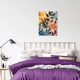 thumbnail image 4 of CozyNet Layered Watercolor Composition Of Overlapping Leaf Silhouettes Wall Art Prints With Frame Canvas Perfect for Living Room & Bedroom, Ready to Hang, Wall Decor 12"x16"in, 4 of 4