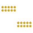 thumbnail image 2 of Kearding 10 Uds. Parche de flores para planchar patrón Floral autoadhesivo para bricolaje naranja Type2 NO2, 2 of 6