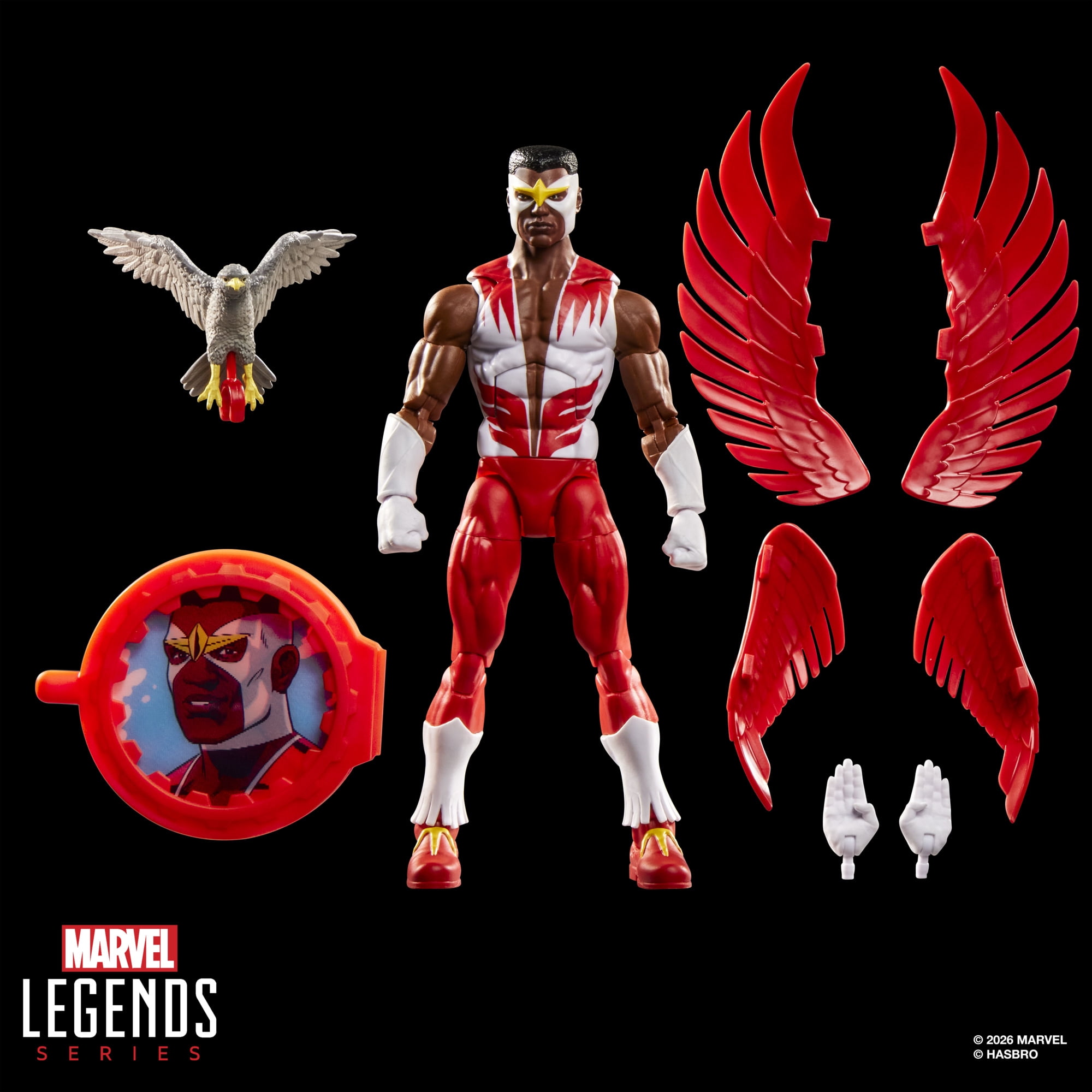 Marvel Legends Series Secret Wars Marvel’s Falcon, Retro Captain America Comics Collectible Action Figure (6”)