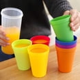 thumbnail image 3 of Lot de 7 Gobelets en Plastique Réutilisables, Verres à Eau Empilables, 3 of 5