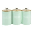 thumbnail image 1 of AMLESO 3-Pack Kitchen Canister Set With Airtight Lid For Food Storage, Store Coffee, Green, 1 of 8