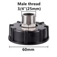 thumbnail image 1 of Lefu IBC Adaptateur de Remplacement de Réservoir en Acier Inoxydable Raccord de Vidange Filetage Grossier, 1 of 4