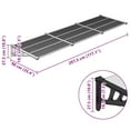 thumbnail image 2 of vidaXL Black and Transparent, 297.5 x 90 cm Polycarbonate, RV Awnings, 2 of 5