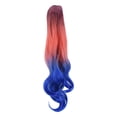 thumbnail image 2 of Lace Front Wigs Human Hair Woman Tri-Color Synthetic Long Wavy Curly Ponytail Hair Extension Wig, 2 of 7