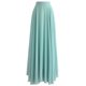 thumbnail image 1 of Falda CHICWISH para mujer Timeless Favorite Mint Chiffon Maxi, 1 of 6