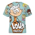 thumbnail image 5 of The Loud House Kid Shirts Unisex Casual Tops 3D Print Graphic Tees Short Sleeve T Shirts for Boys Girls 110CM, 5 of 8