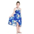 thumbnail image 4 of girl hawaiian butterfly dress in hibiscus blue size 10, 4 of 5
