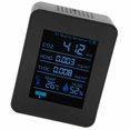 thumbnail image 3 of ZNAZ2CO3TB Detector de calidad del aire Bluetooth 5 en 1 Monitor multifuncional de humedad y temperatura de CO2 para oficina en casa (negro), 3 of 5